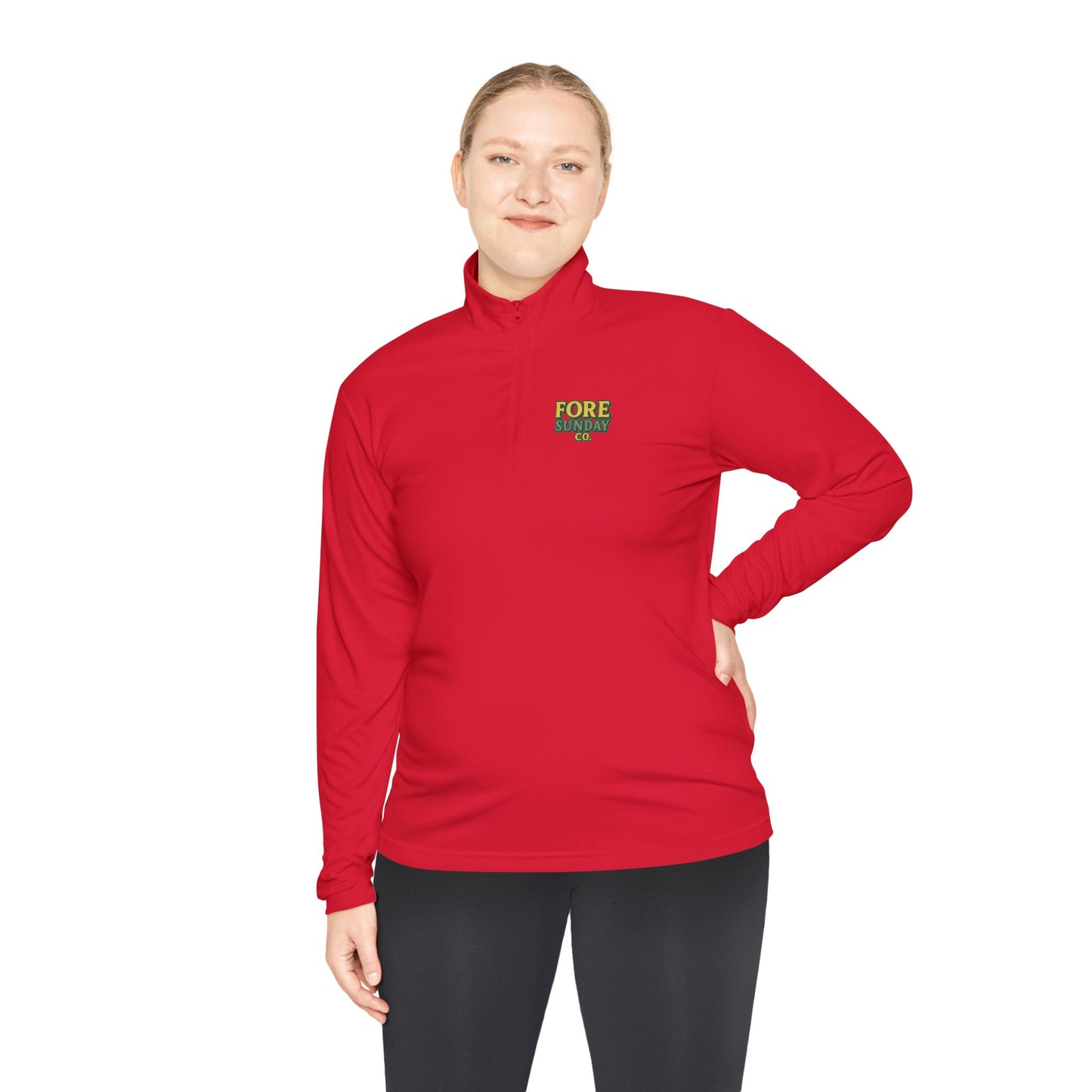 Queen of the Greens - Unisex Quarter-Zip Pullover - Stylish Golf Apparel, Sports Sweater, Gift for Golf Lovers