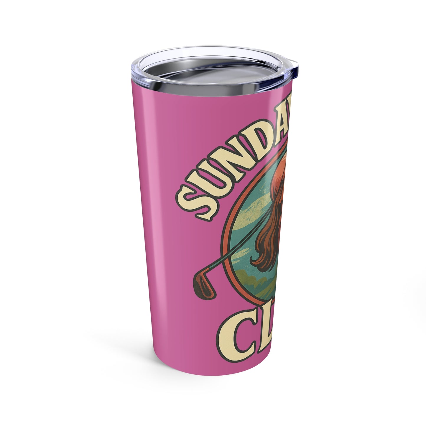 Sunday Swing Club - Stylish 20oz Tumbler for Golf Lovers, Perfect Gift for Ladies, Travel Mug