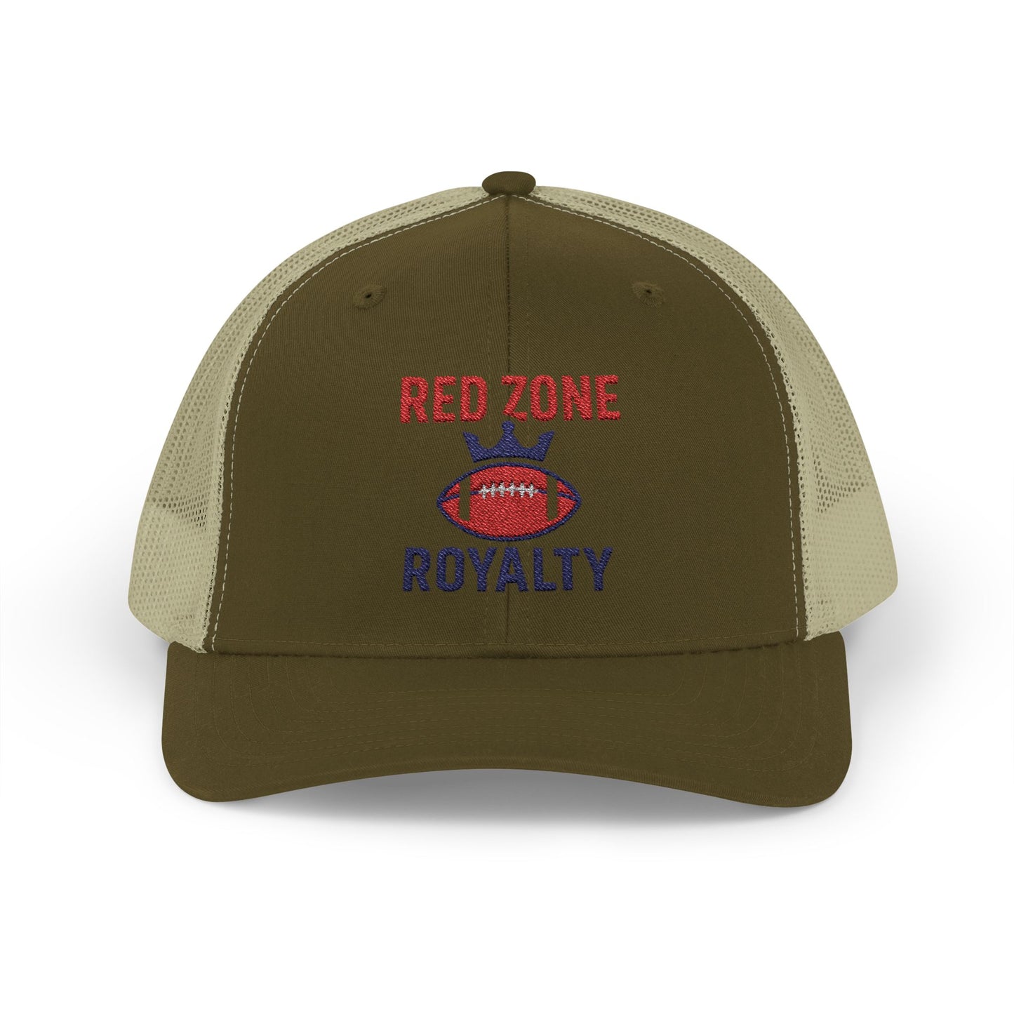 Red Zone Royalty Snapback Trucker Cap, Sports Hat, Football Fan Gear, Gift for Sports Lovers, Custom Embroidered Cap