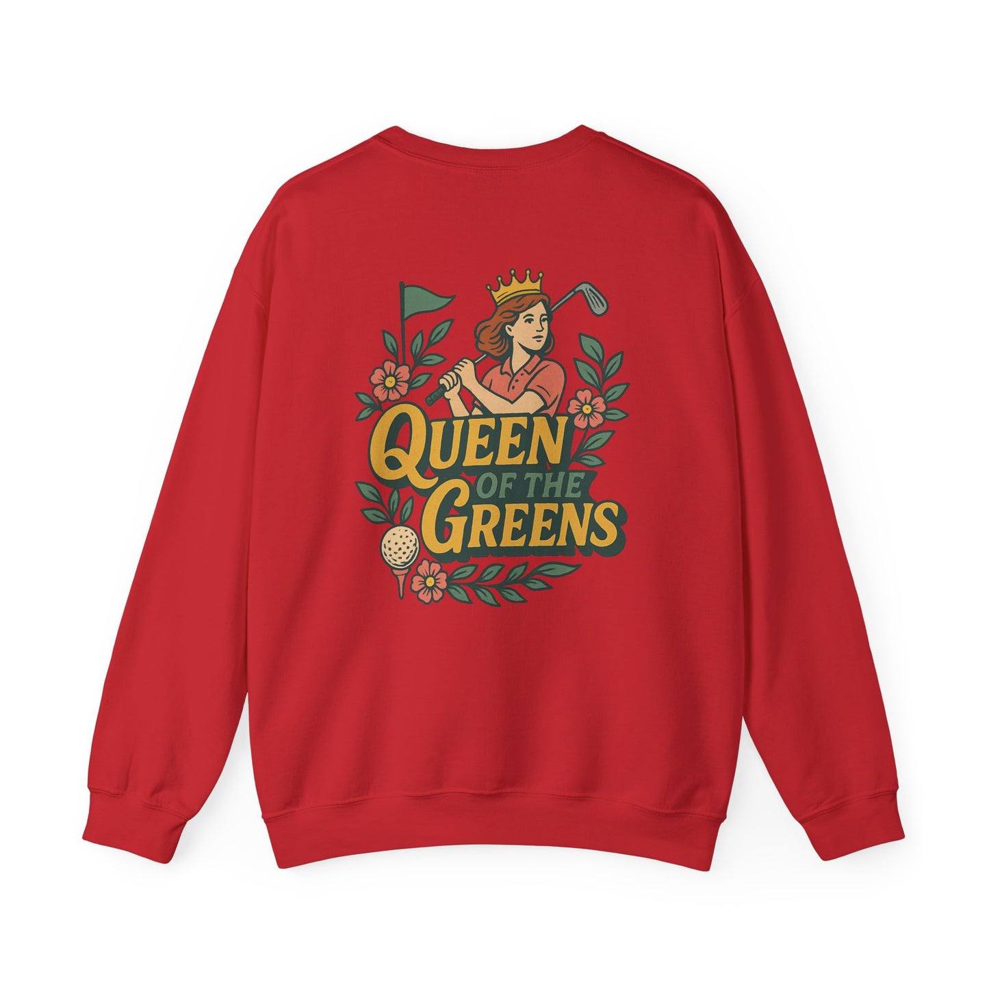 Queen of the Greens - Crewneck Sweatshirt, Golf Lover Gift, Unisex Sweatshirt, Vintage Golf Design