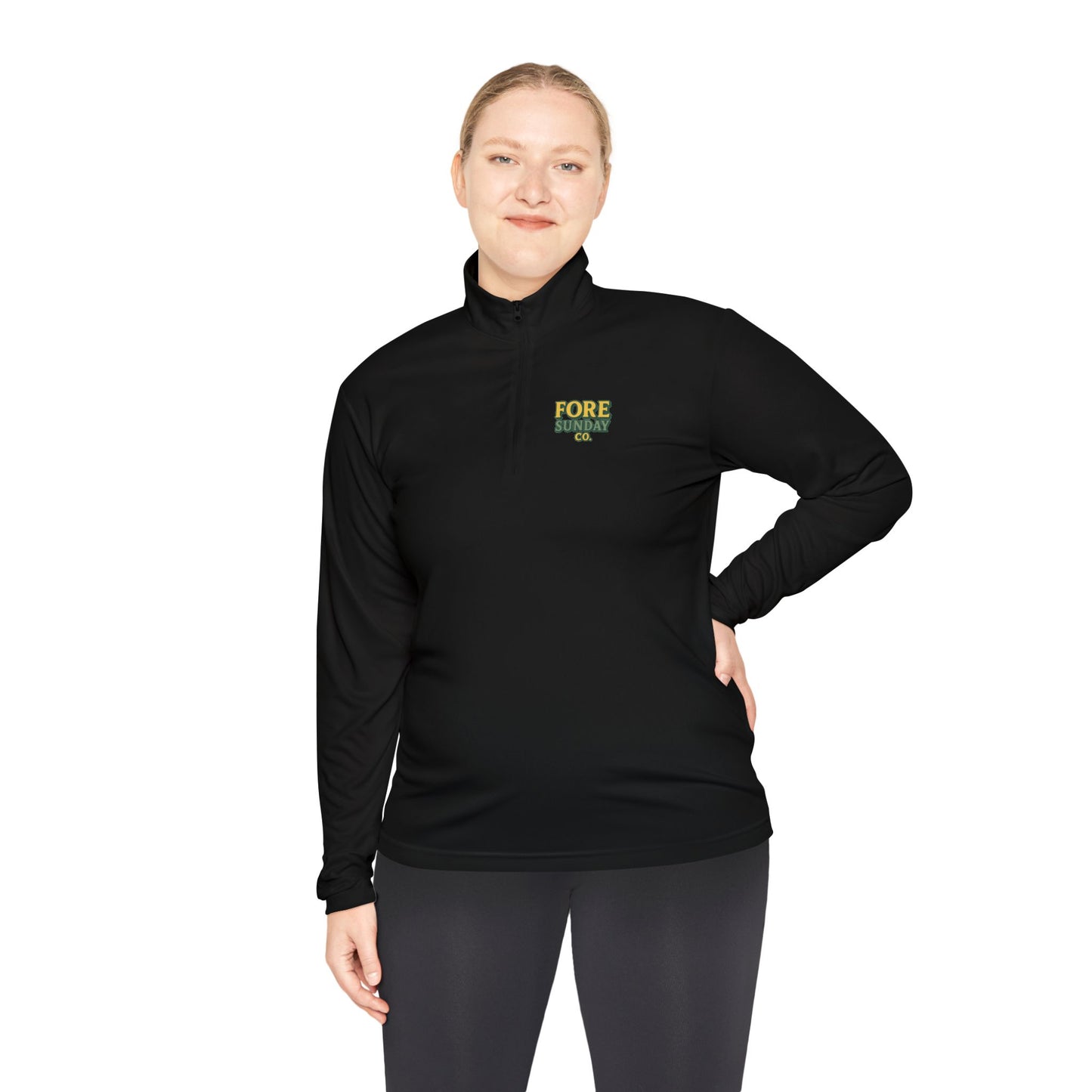 Queen of the Greens - Unisex Quarter-Zip Pullover - Stylish Golf Apparel, Sports Sweater, Gift for Golf Lovers