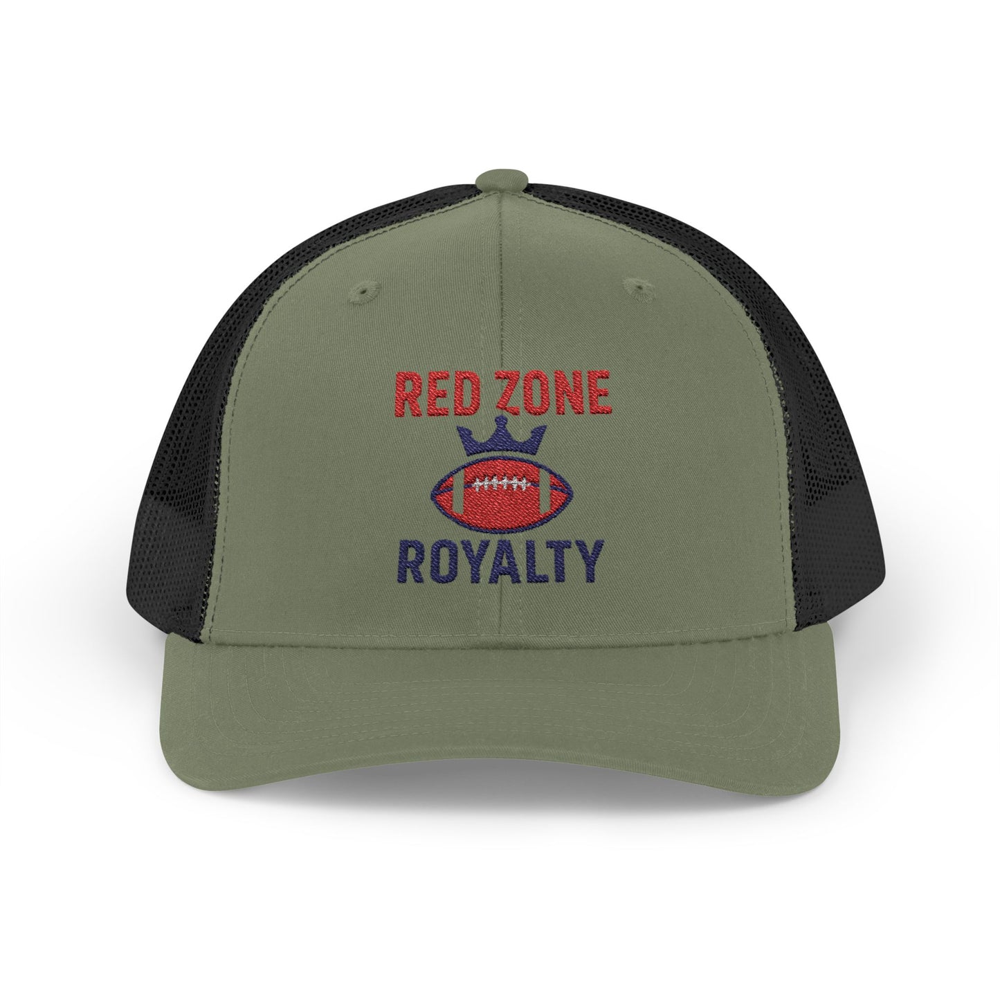 Red Zone Royalty Snapback Trucker Cap, Sports Hat, Football Fan Gear, Gift for Sports Lovers, Custom Embroidered Cap