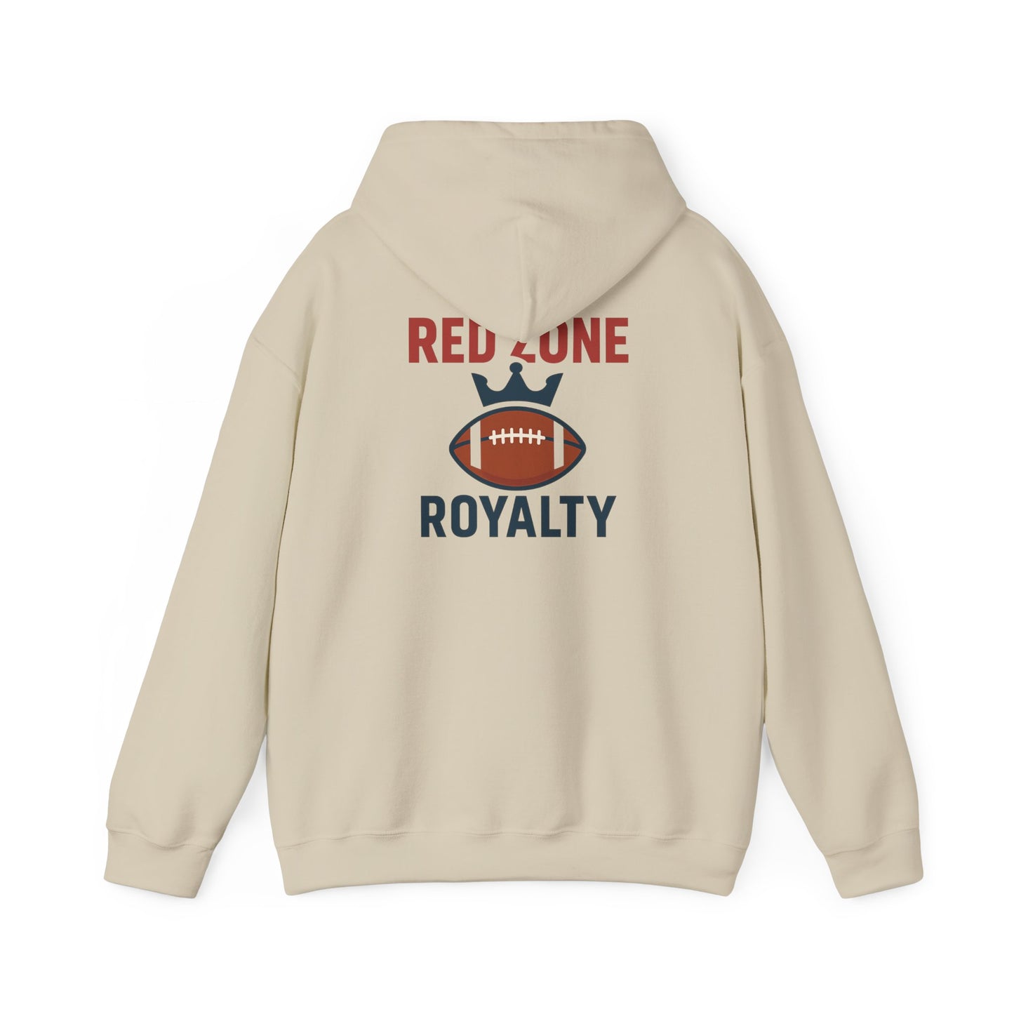 Red Zone Royalty - Football Themed Unisex Hoodie, Perfect for Game Days, Sports Lovers