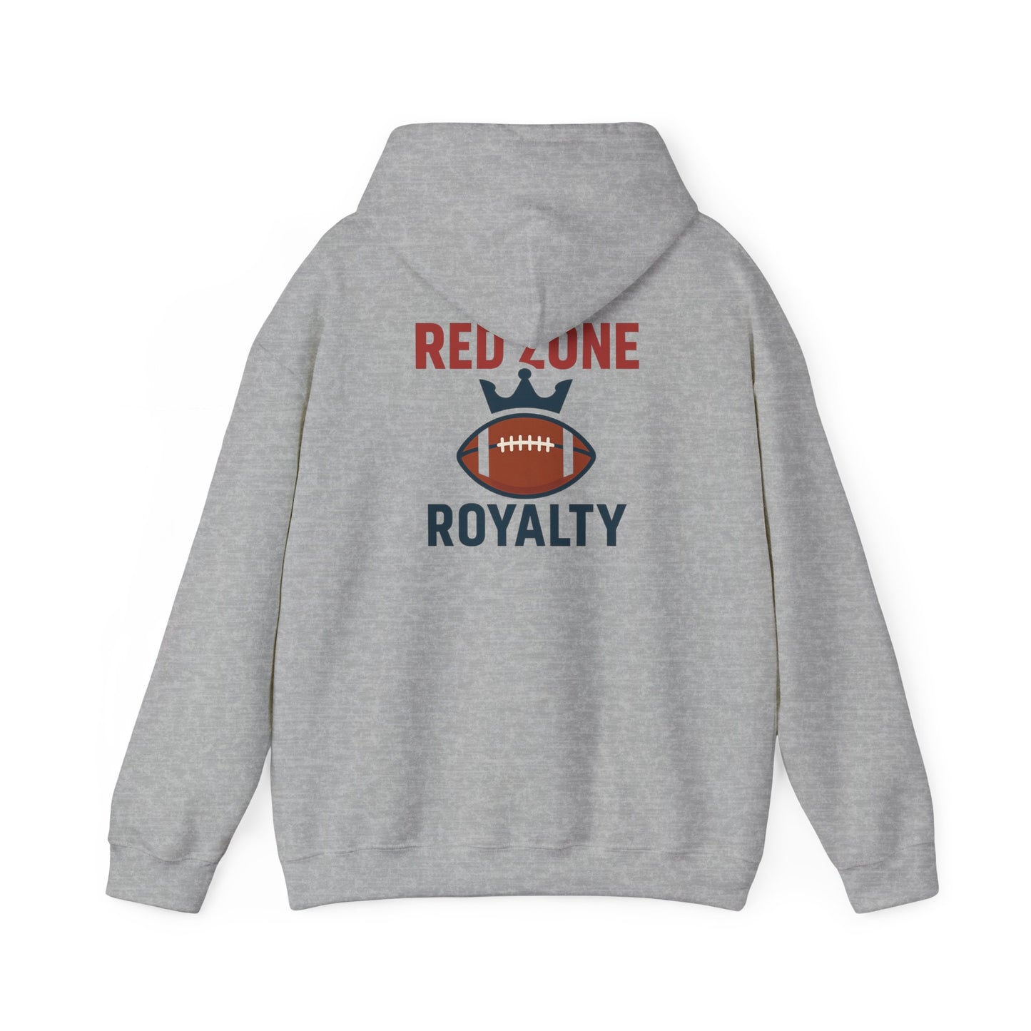 Red Zone Royalty - Football Themed Unisex Hoodie, Perfect for Game Days, Sports Lovers