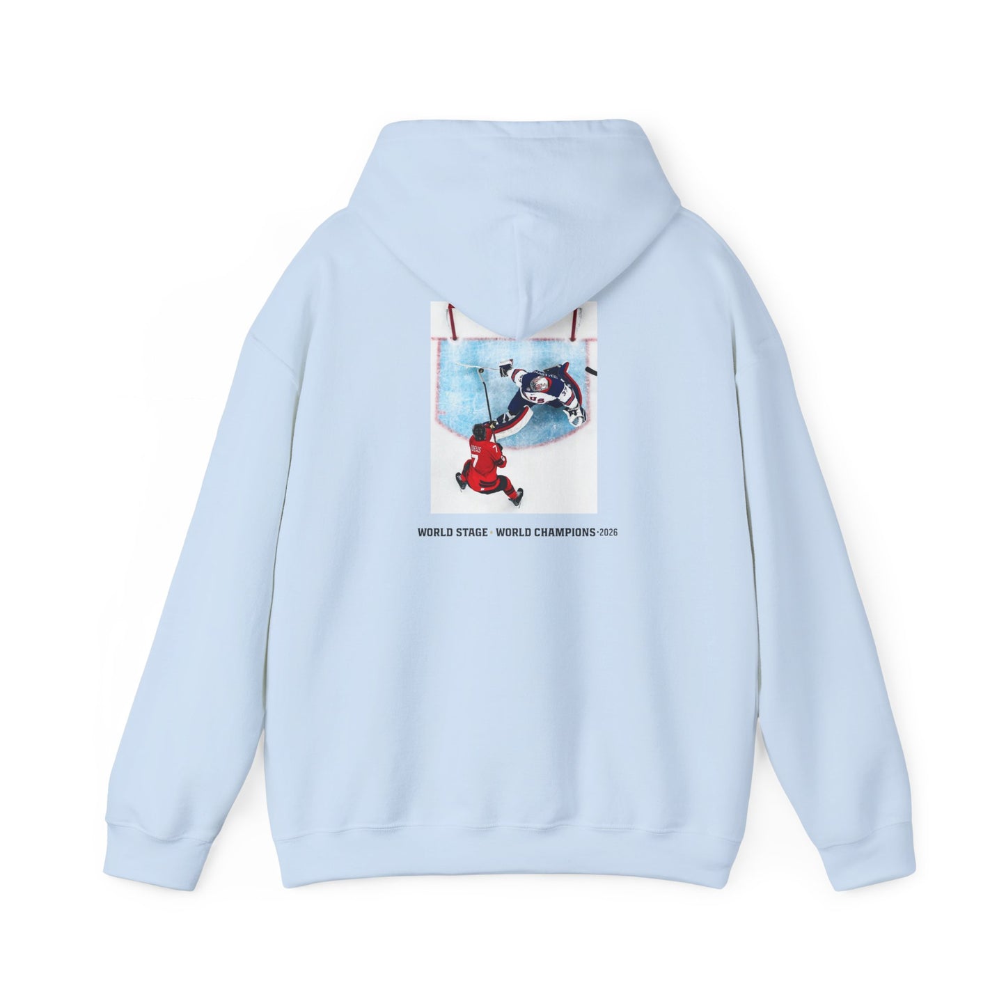 Hockey Goalie Hoodie – Vintage USA Shield & Save Graphic Sweatshirt