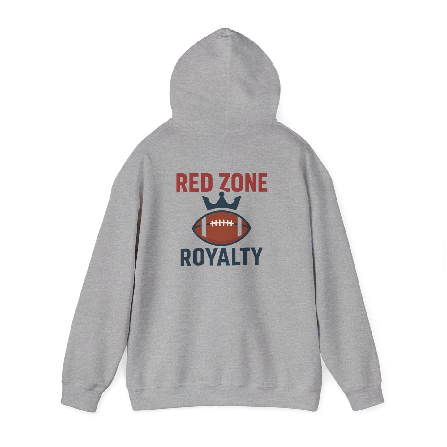 Red Zone Royalty - Football Themed Unisex Hoodie, Perfect for Game Days, Sports Lovers