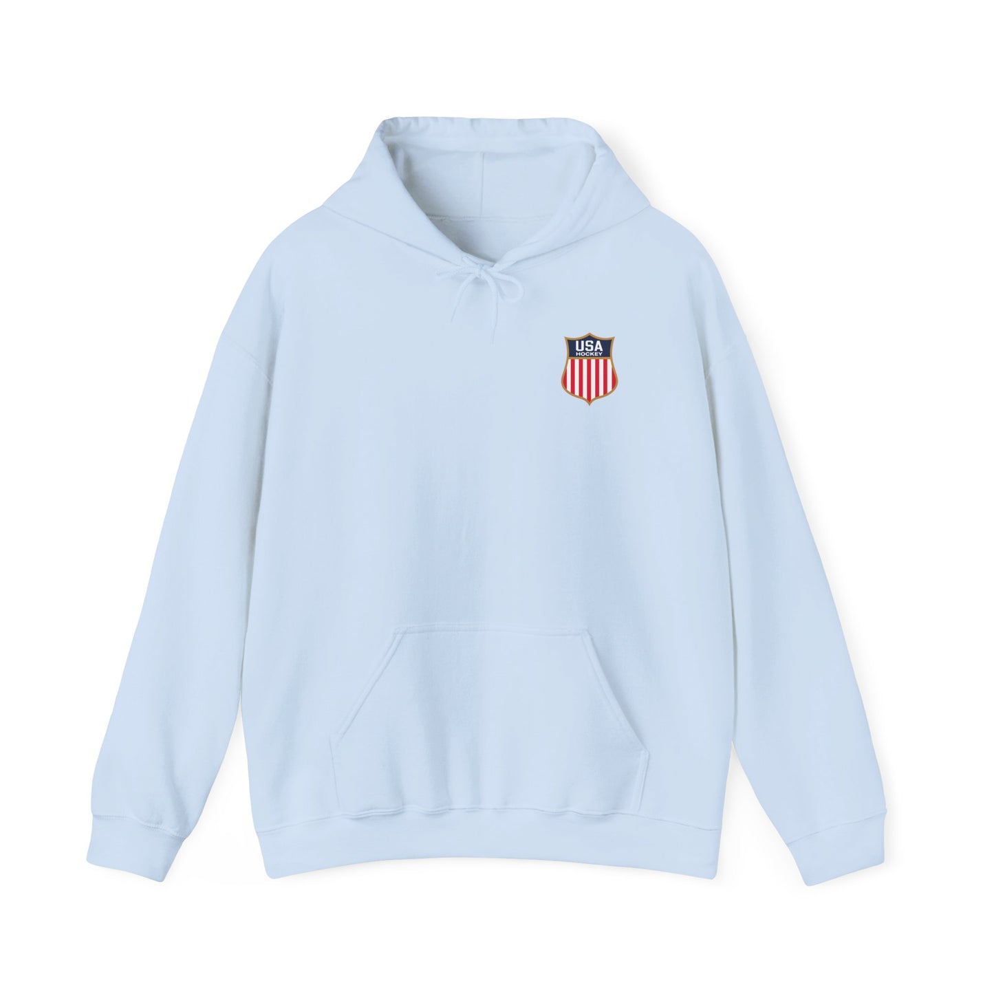 Hockey Goalie Hoodie – Vintage USA Shield & Save Graphic Sweatshirt