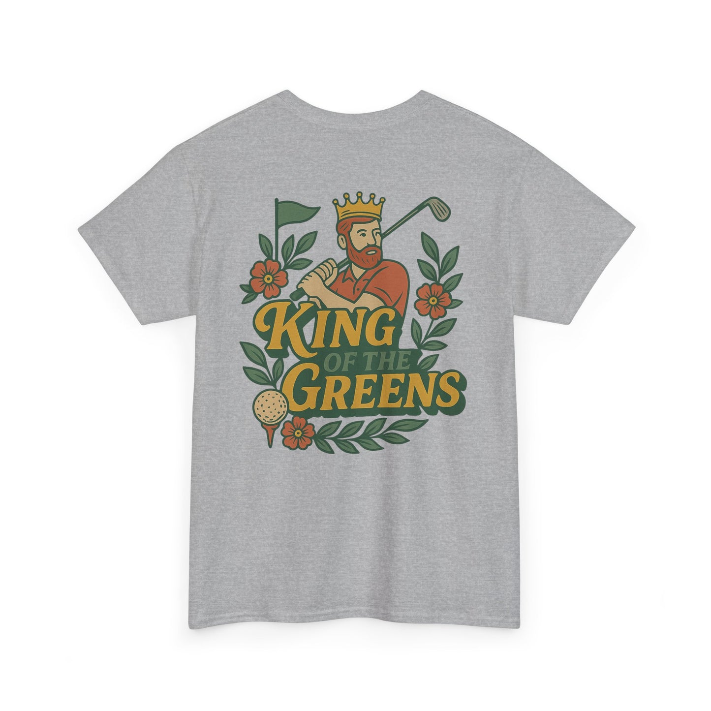King of the Greens - Unisex Heavy Cotton Tee, Golf T-Shirt, Gift for Golfers, Golf Swagger