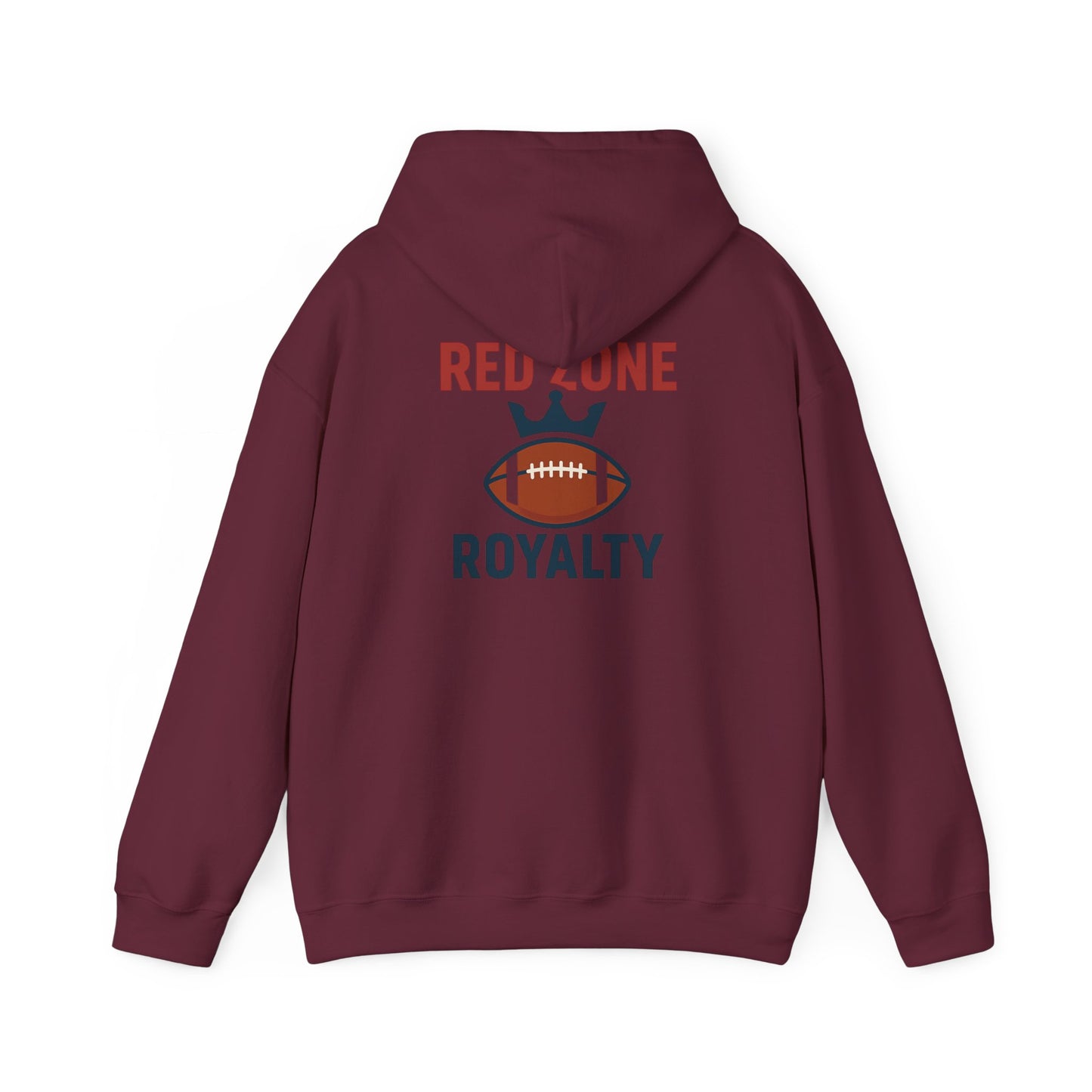 Red Zone Royalty - Football Themed Unisex Hoodie, Perfect for Game Days, Sports Lovers