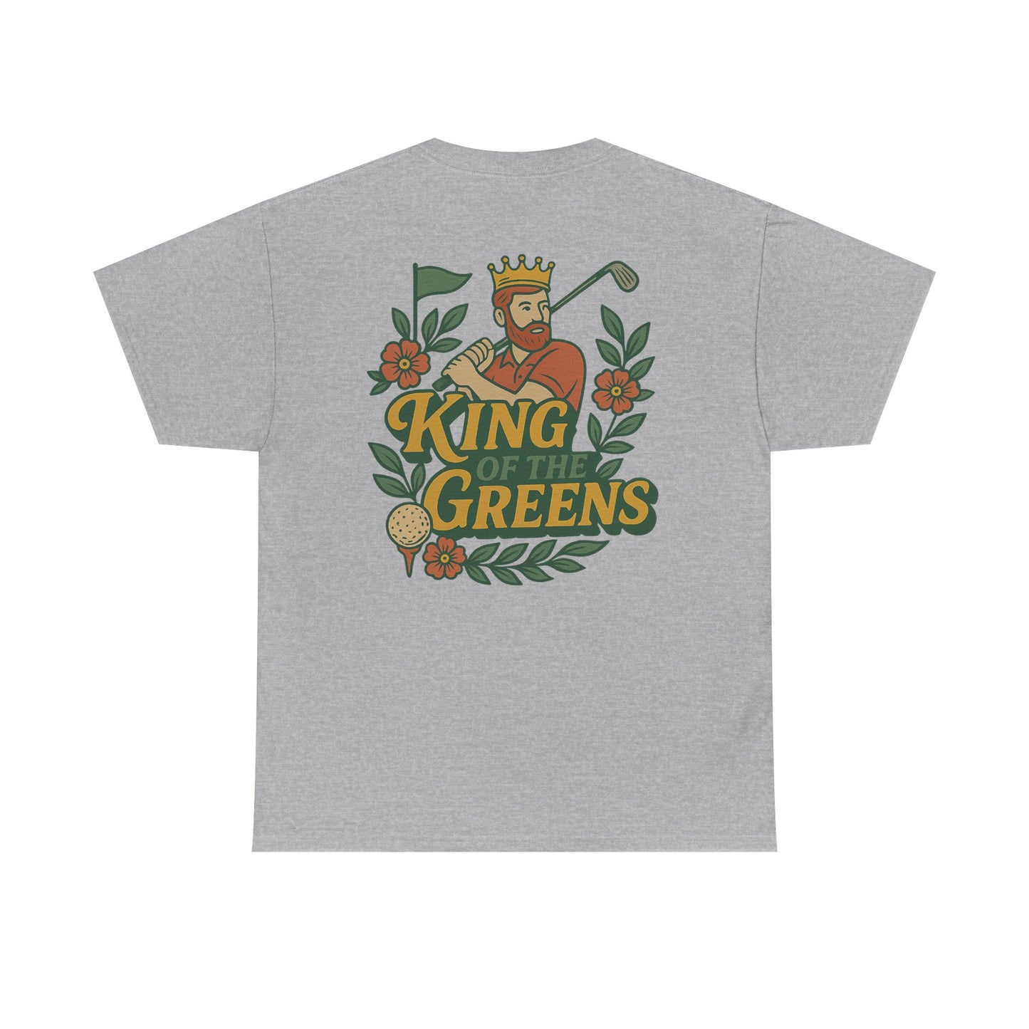 King of the Greens - Unisex Heavy Cotton Tee, Golf T-Shirt, Gift for Golfers, Golf Swagger