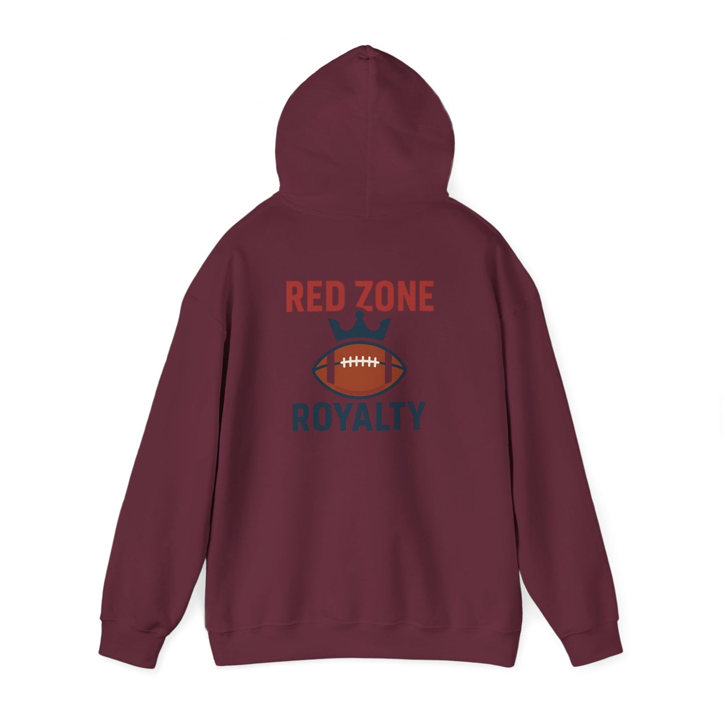Red Zone Royalty - Football Themed Unisex Hoodie, Perfect for Game Days, Sports Lovers