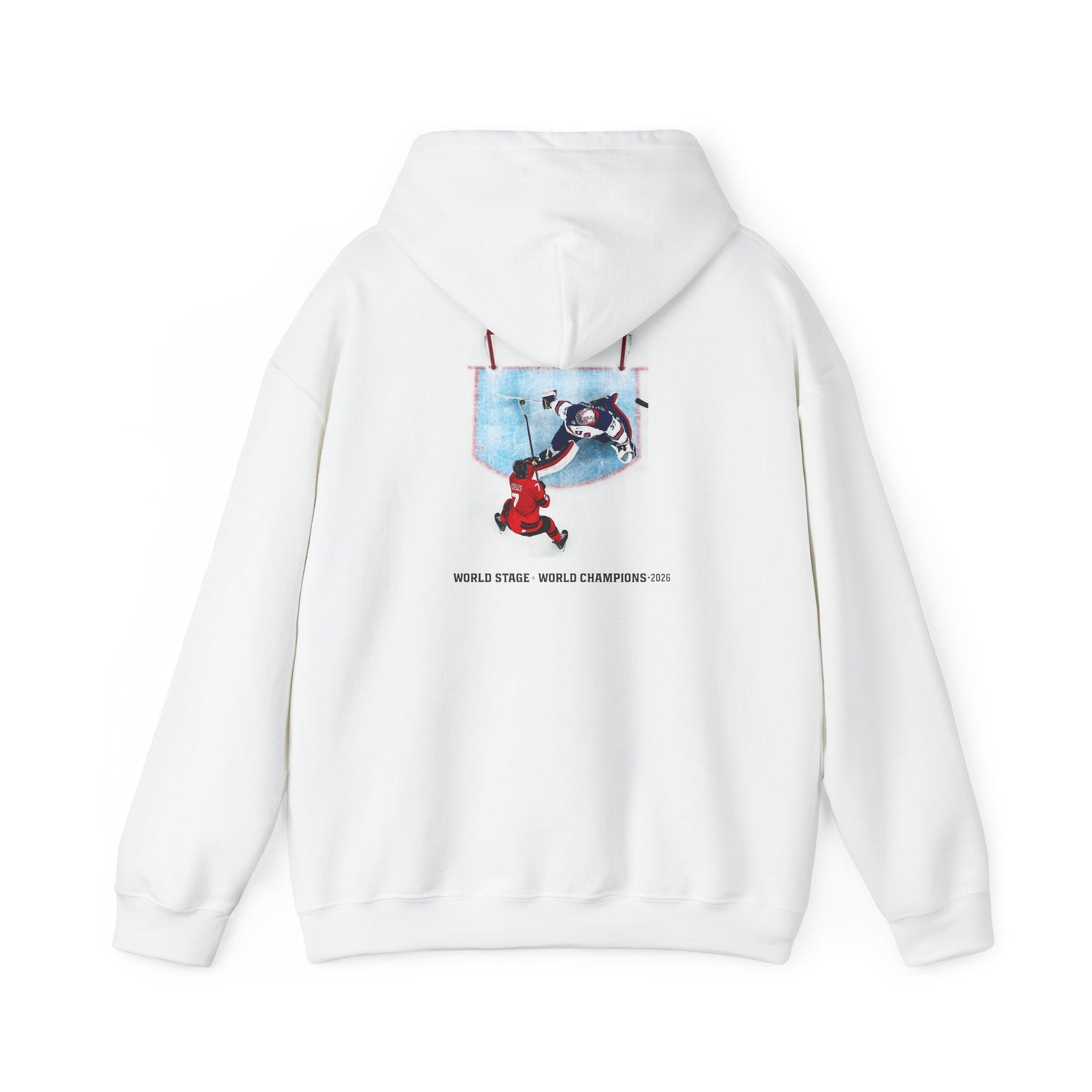 Hockey Goalie Hoodie – Vintage USA Shield & Save Graphic Sweatshirt