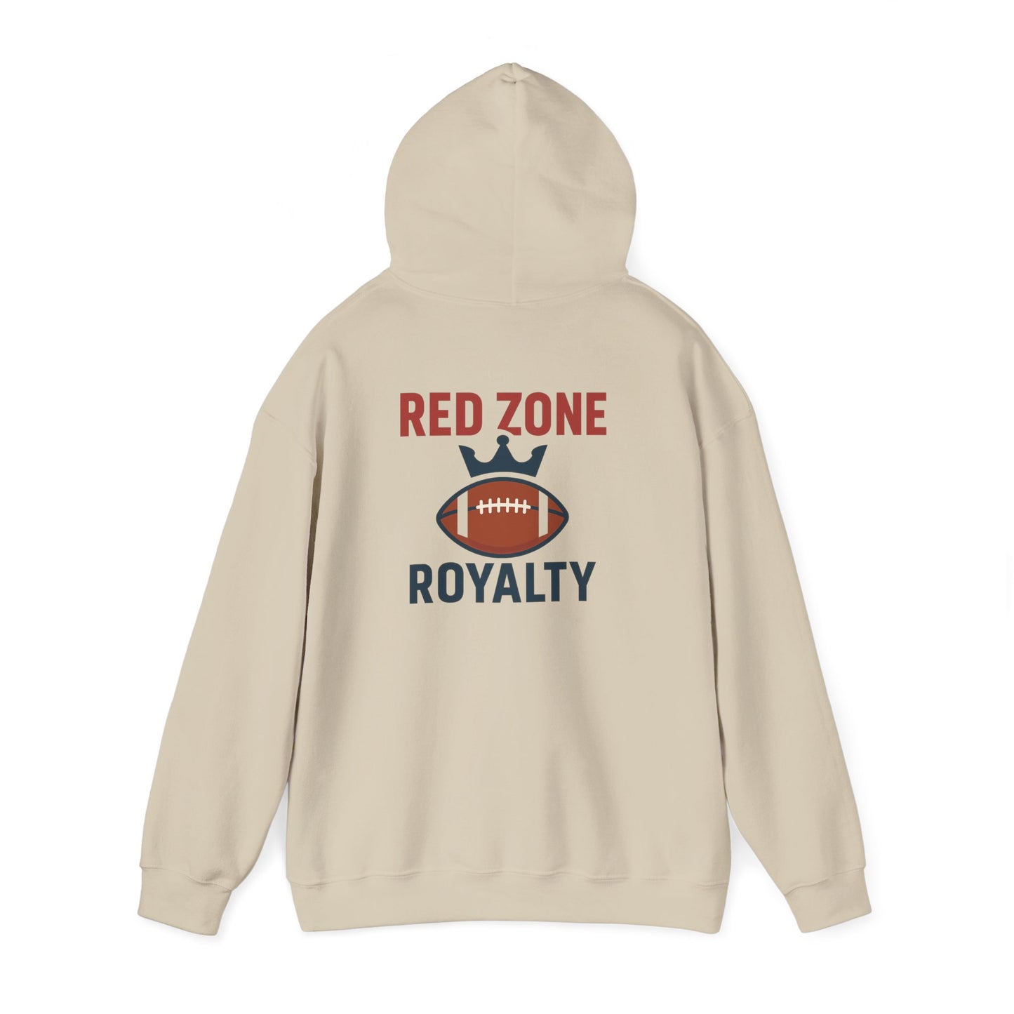 Red Zone Royalty - Football Themed Unisex Hoodie, Perfect for Game Days, Sports Lovers