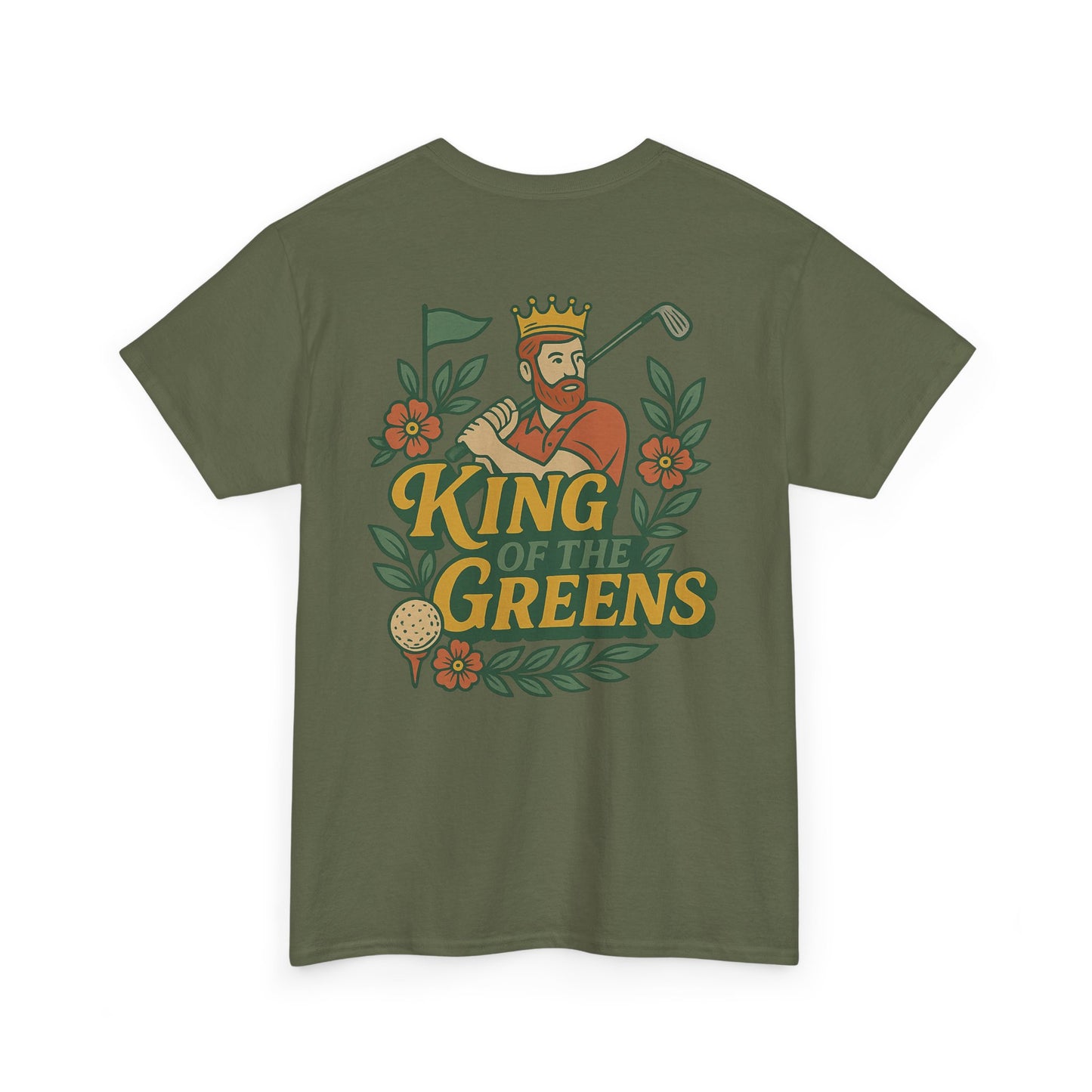 King of the Greens - Unisex Heavy Cotton Tee, Golf T-Shirt, Gift for Golfers, Golf Swagger