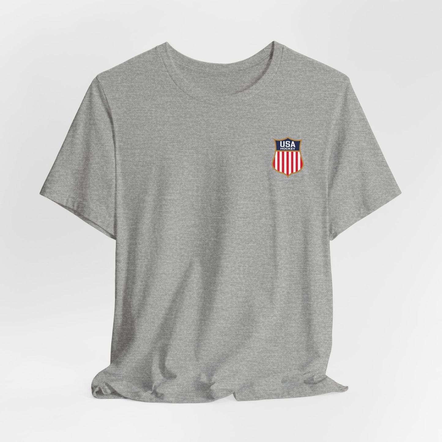 USA Champion Photo Tee — Patriotic Athlete Graphic T-Shirt