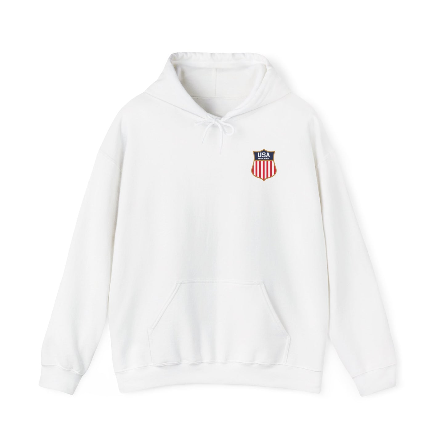Hockey Goalie Hoodie – Vintage USA Shield & Save Graphic Sweatshirt