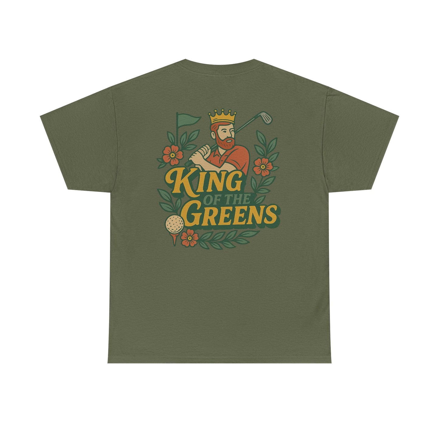 King of the Greens - Unisex Heavy Cotton Tee, Golf T-Shirt, Gift for Golfers, Golf Swagger