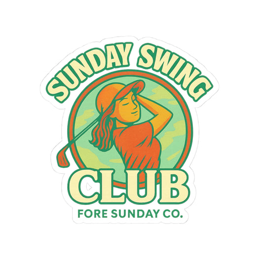 Sunday Swing Club - Vintage Golf Cut Stickers