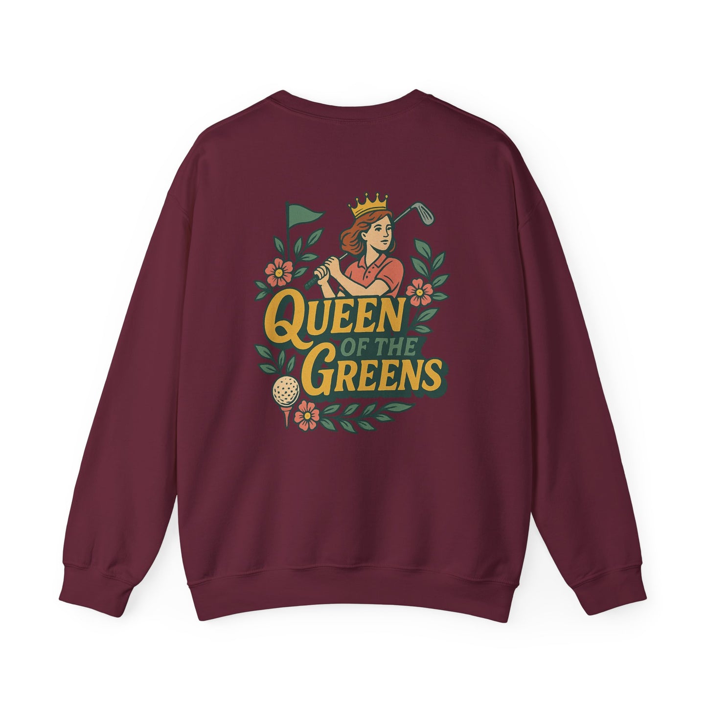 Queen of the Greens - Crewneck Sweatshirt, Golf Lover Gift, Unisex Sweatshirt, Vintage Golf Design