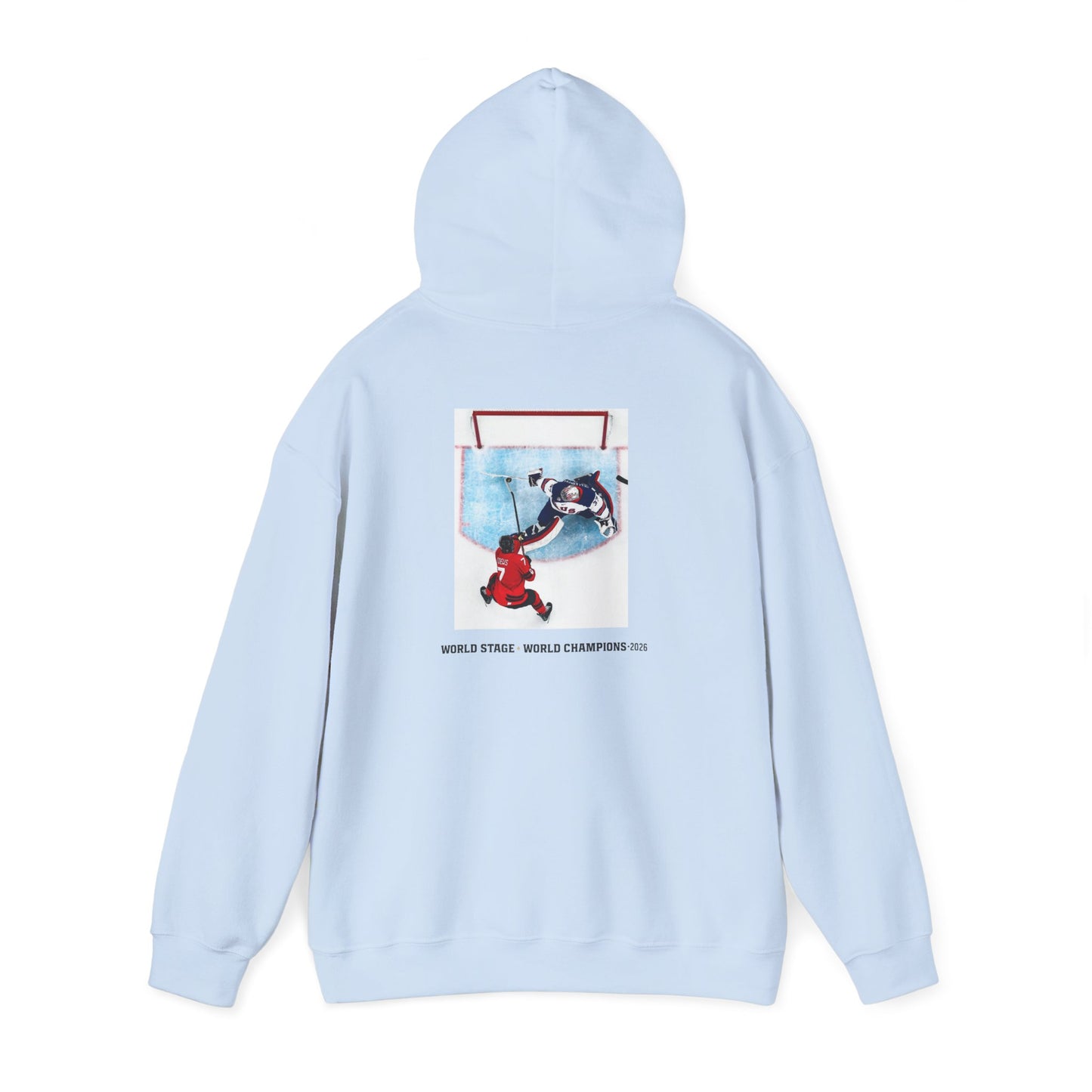 Hockey Goalie Hoodie – Vintage USA Shield & Save Graphic Sweatshirt
