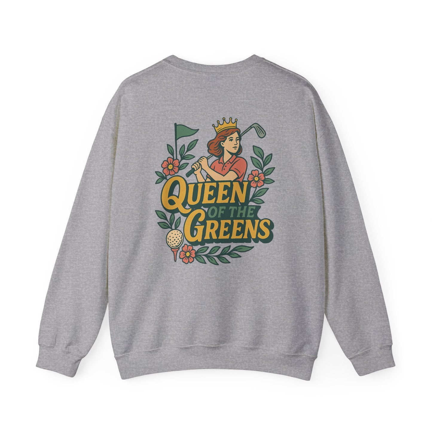 Queen of the Greens - Crewneck Sweatshirt, Golf Lover Gift, Unisex Sweatshirt, Vintage Golf Design