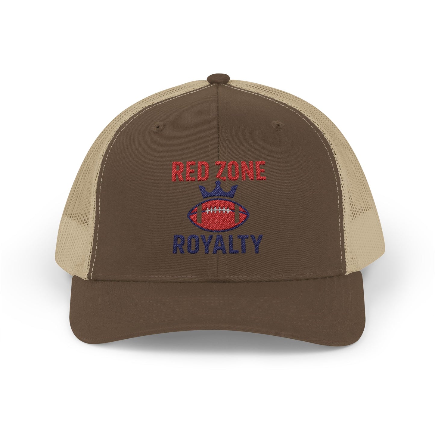 Red Zone Royalty Snapback Trucker Cap, Sports Hat, Football Fan Gear, Gift for Sports Lovers, Custom Embroidered Cap