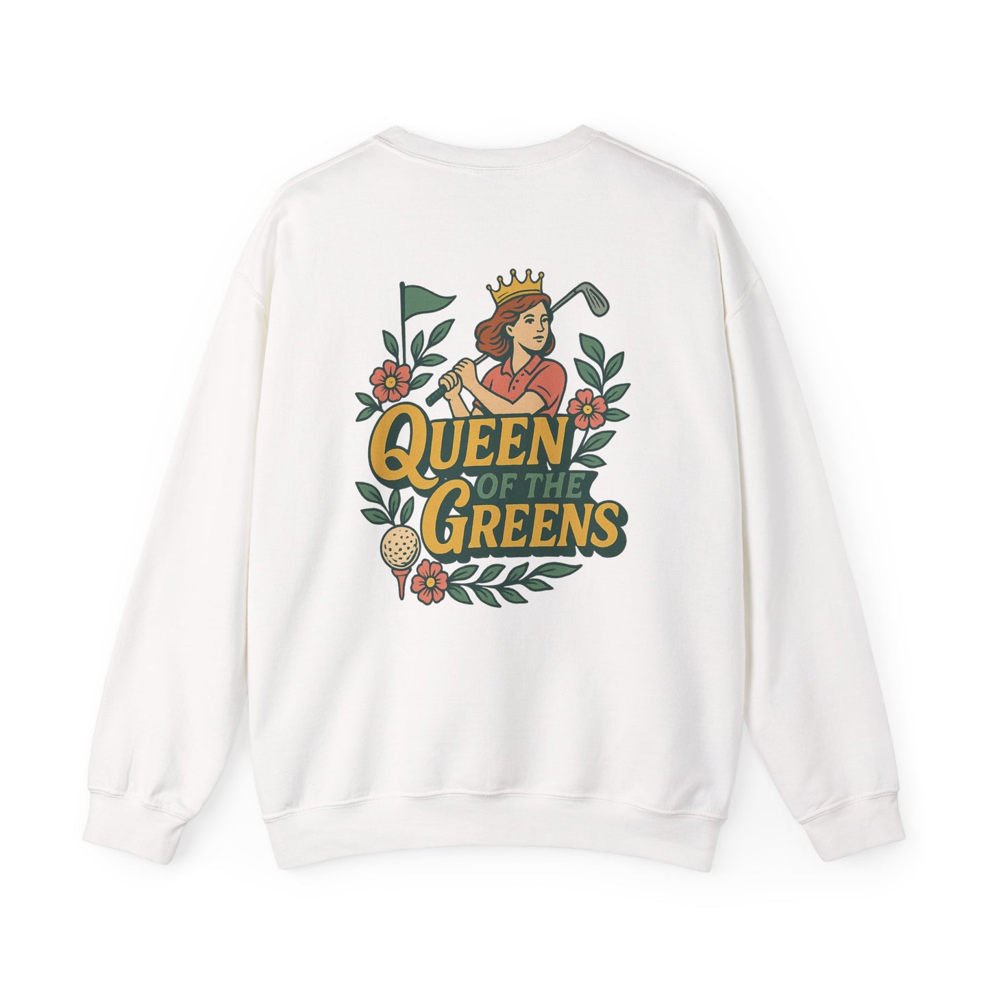 Queen of the Greens - Crewneck Sweatshirt, Golf Lover Gift, Unisex Sweatshirt, Vintage Golf Design