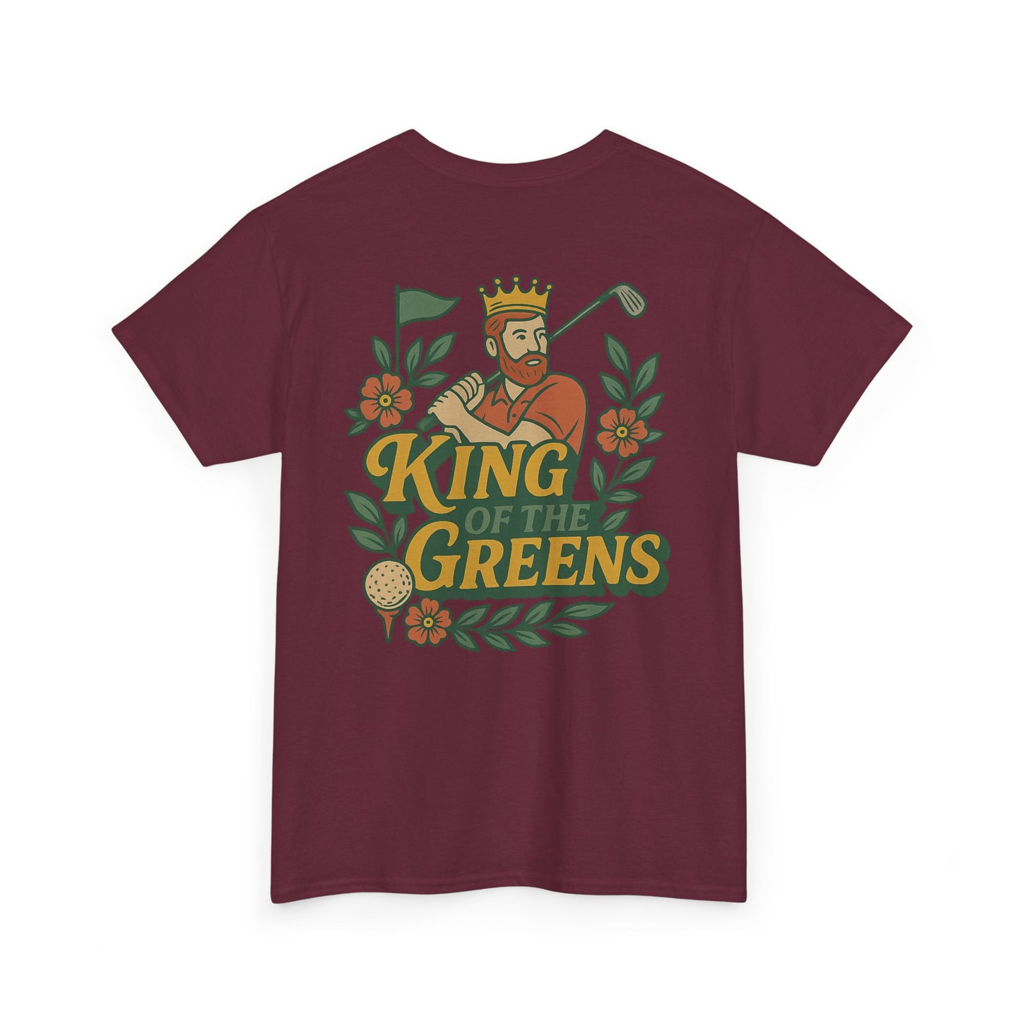 King of the Greens - Unisex Heavy Cotton Tee, Golf T-Shirt, Gift for Golfers, Golf Swagger