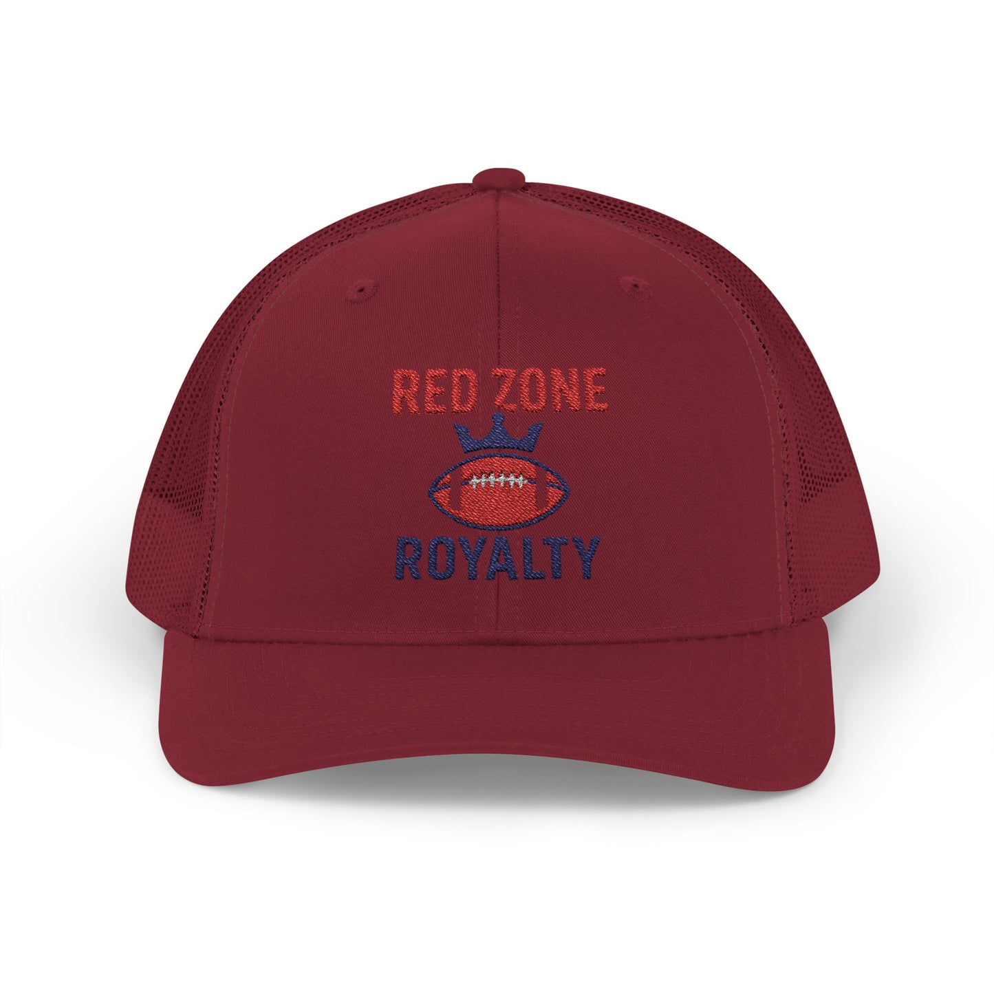 Red Zone Royalty Snapback Trucker Cap, Sports Hat, Football Fan Gear, Gift for Sports Lovers, Custom Embroidered Cap