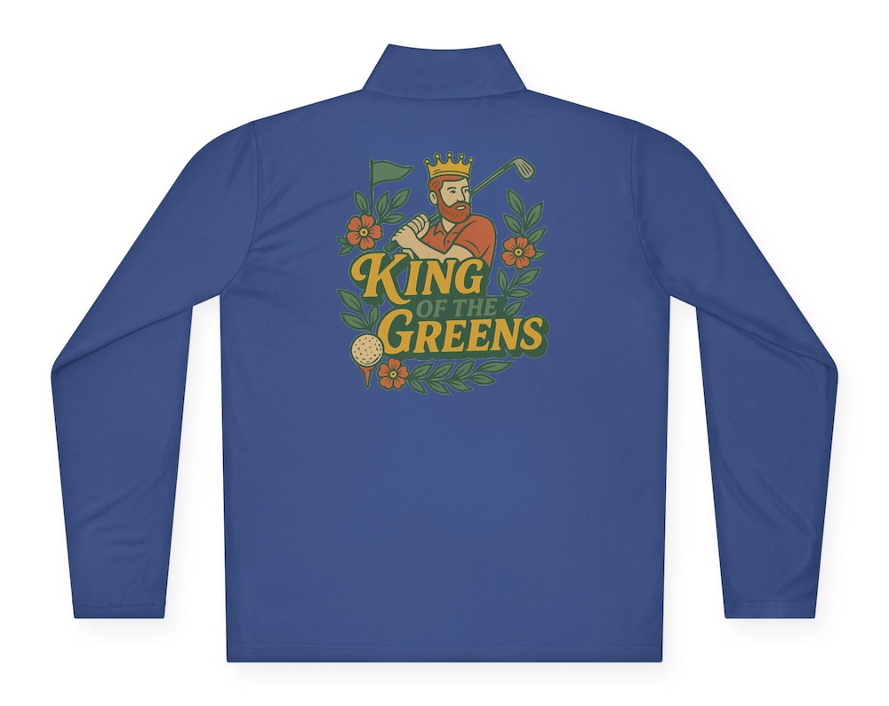 King of the Greens - Unisex Quarter Zip Pullover